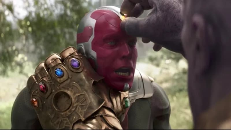 Marvel Avengers: Wojna bez granic - Kluczowa improwizowana scena z Bettany'm.